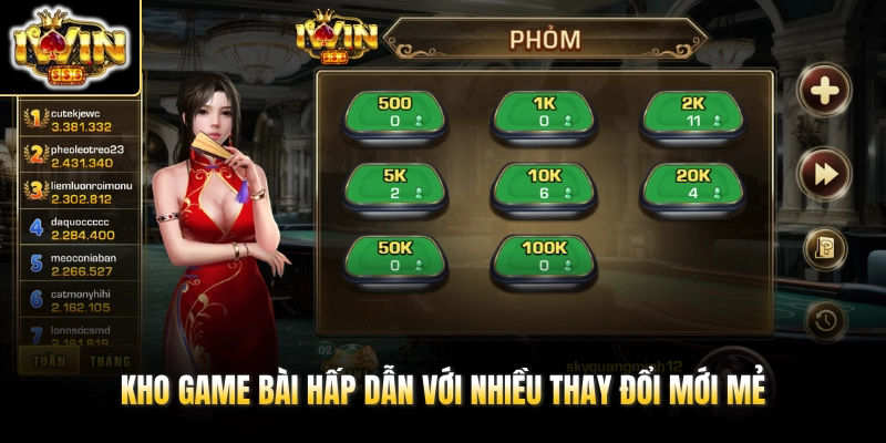 IWIN 18 Kho game bài hấp dẫn với nhiều thay đổi mới mẻ
